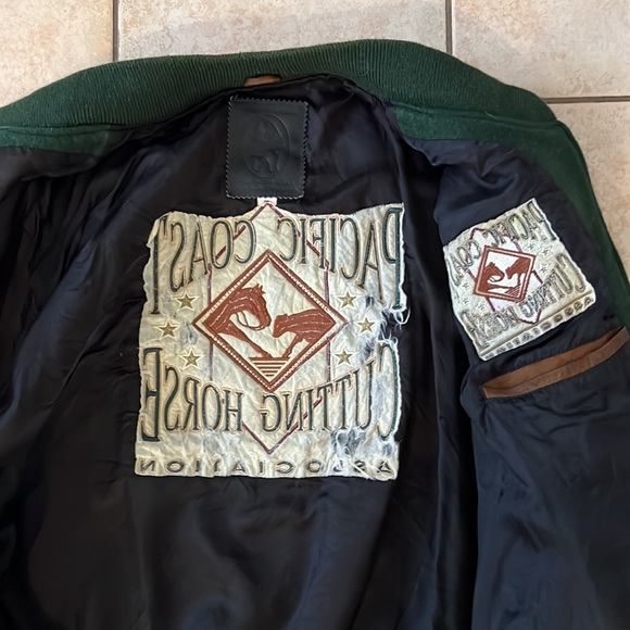 Golden Bear Varsity Bomber Jacket, Pacific Coast Cutting Association, Sz XL - Picture 11 of 15